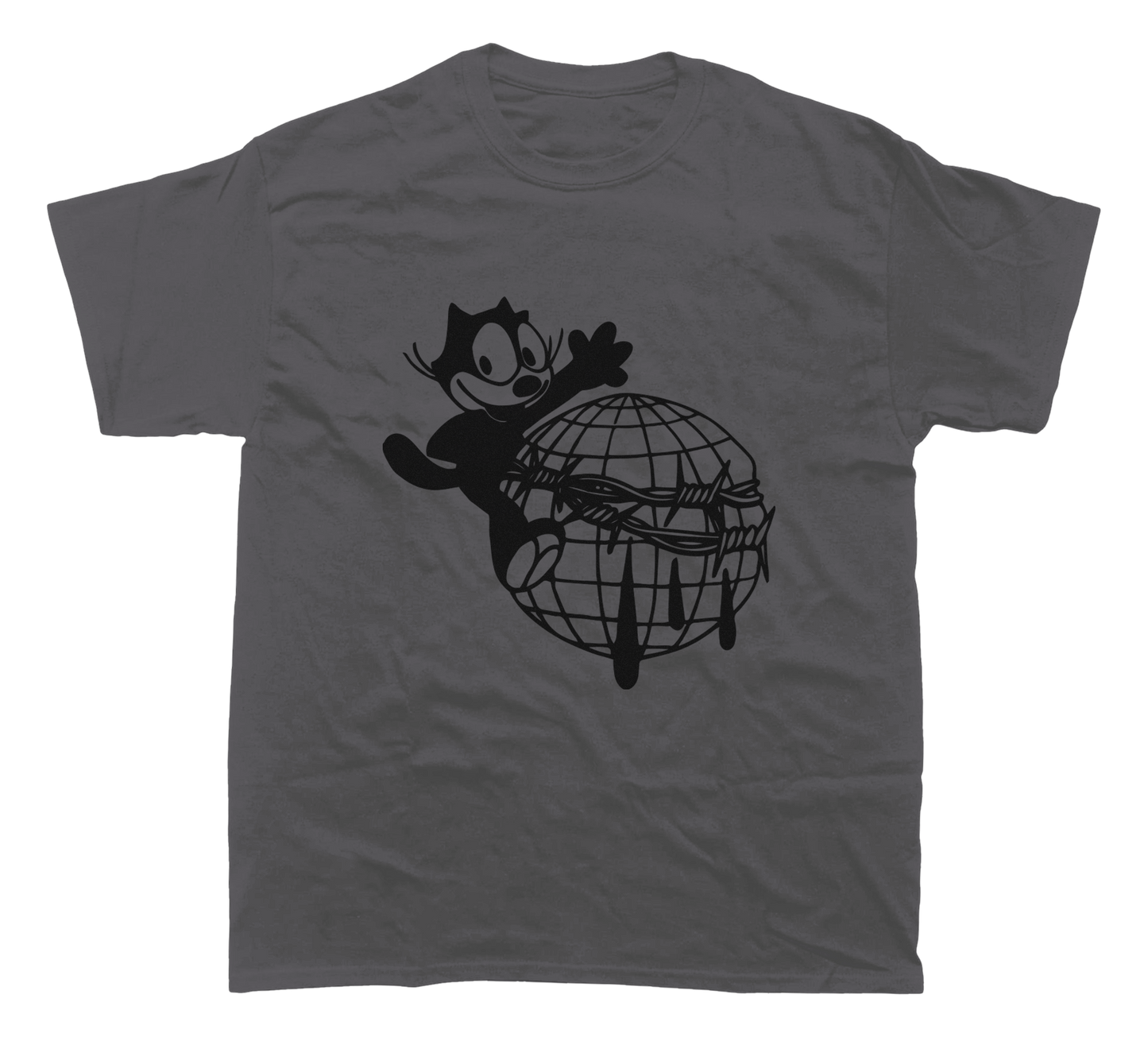 FELIX THE CAT BARBED WIRE T-SHIRT