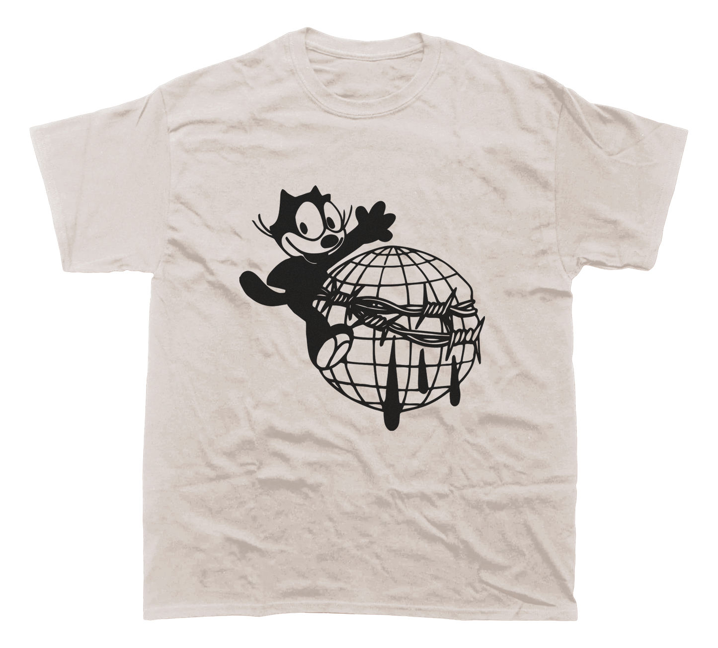 FELIX THE CAT BARBED WIRE T-SHIRT