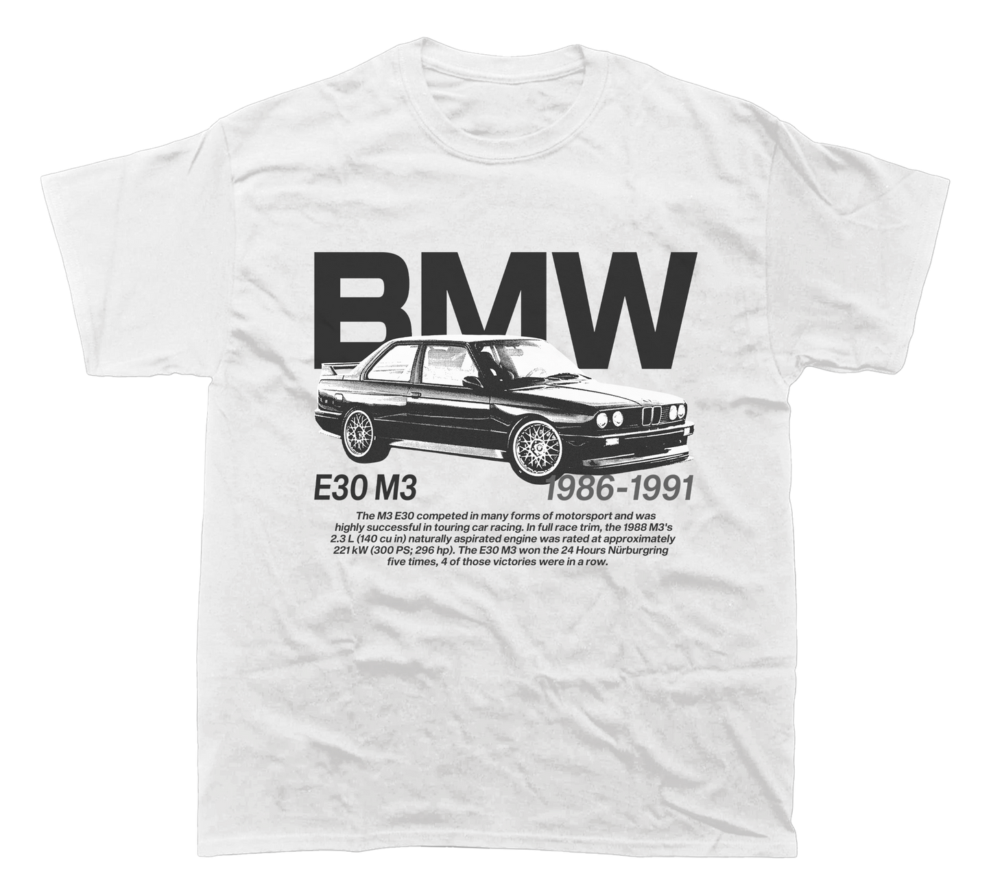 BMW E30 M3 GRAPHIC T-SHIRT