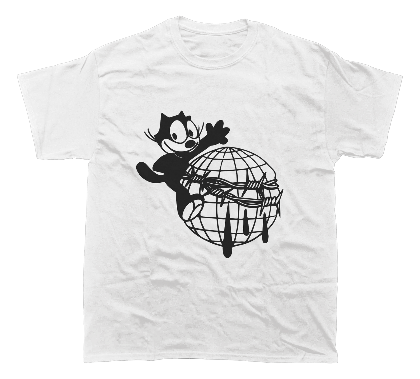 FELIX THE CAT BARBED WIRE T-SHIRT