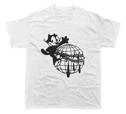 FELIX THE CAT BARBED WIRE T-SHIRT