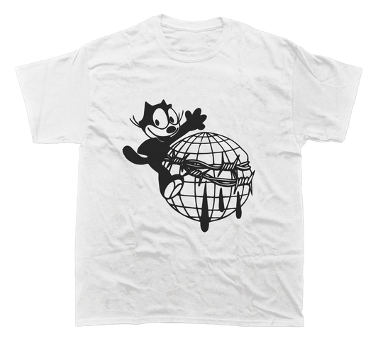 FELIX THE CAT BARBED WIRE T-SHIRT