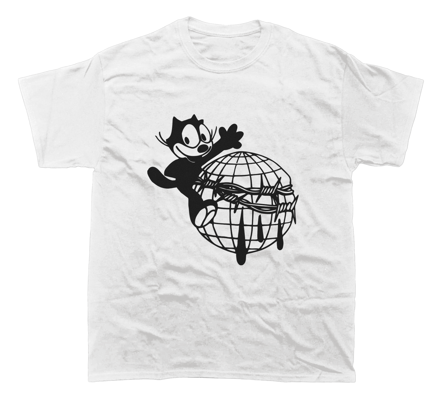 FELIX THE CAT BARBED WIRE T-SHIRT