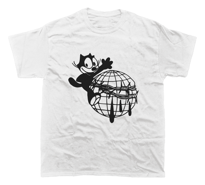 FELIX THE CAT BARBED WIRE T-SHIRT