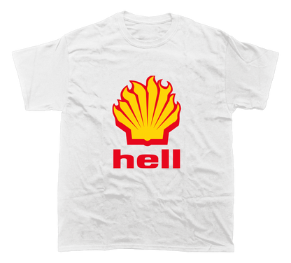 HELL SHELL LOGO PARODY T-SHIRT