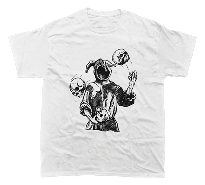 JUGGLING SKULLS JESTER T-SHIRT