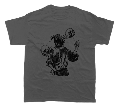 JUGGLING SKULLS JESTER T-SHIRT