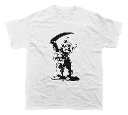 GRIM REAPER KITTY/CAT T-SHIRT