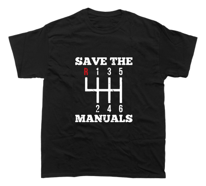 SAVE THE MANUALS T-SHIRT